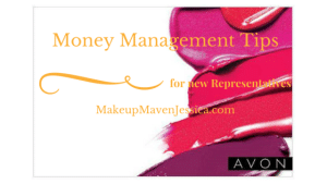 Money Management Tips for New Avon Reps