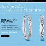 Free Sterling Silver Oval Hoop Earrings from Avon!
