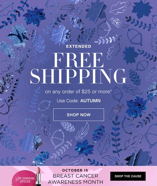 Avon October 2017 Free Shipping Promo Code Extension - Today Only