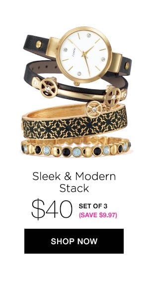 Sleek & Modern Stack - Jewelry Trend