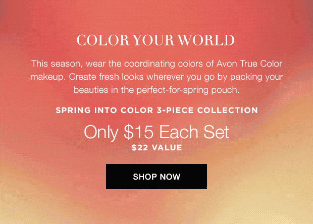 Spring Into Color 3 Piece Collection Only $15 per set - $22 Value