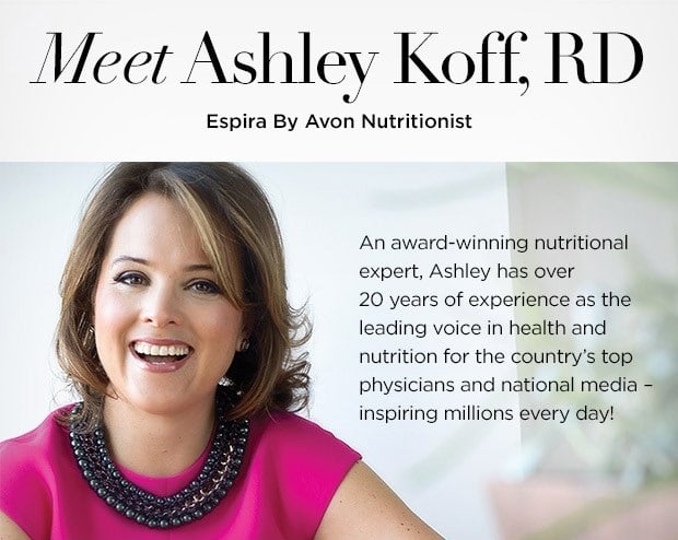 Espira Nutritionist, Ashley Koff, RD
